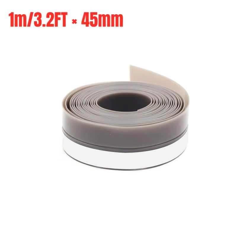 1M Self Adhesive Door Bottom Seal Strip Door and Window Seal Sound Insulation Strip Windproof Windshield Weather Tape Strip