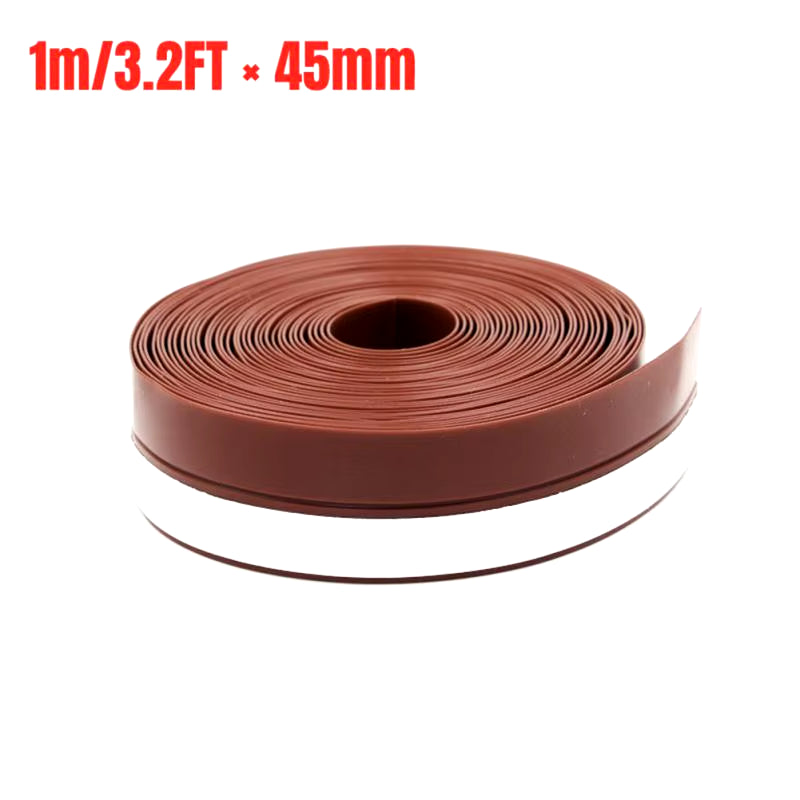 1M Self Adhesive Door Bottom Seal Strip Door and Window Seal Sound Insulation Strip Windproof Windshield Weather Tape Strip