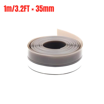 1M Self Adhesive Door Bottom Seal Strip Door and Window Seal Sound Insulation Strip Windproof Windshield Weather Tape Strip