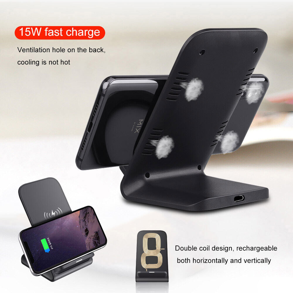 3 in 1 Wireless Charger Dock Charging Station for Apple Watch Iphone 15 14 13 12