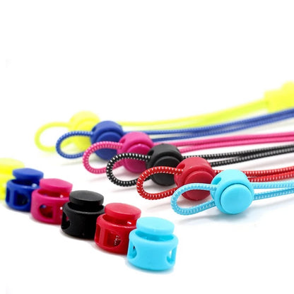 1Pair Stretching Lock Lace 23 Colors Sneaker Shoelaces Elastic Shoe Laces Quick Locking Shoestrings Running/Jogging/Triathlone