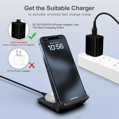 3 in 1 Wireless Charger Dock Charging Station for Apple Watch Iphone 15 14 13 12