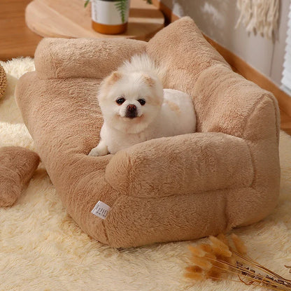 Winter Cat House Plush Dog Sofa Beds Washable Warm Pet Dog Nest Cat Beds Thicken Comfortable Cat Cushion Dog Sleep Cat Furniture