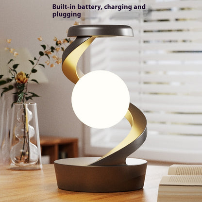 Rotating Moon Desk Lamp with Phone Wireless Charging Sensor Control 