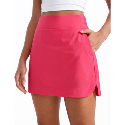 CRZ YOGA High Waisted Golf Skirts for Women a Line Tennis Athletic Casual Skort Skirt with Shorts Pockets